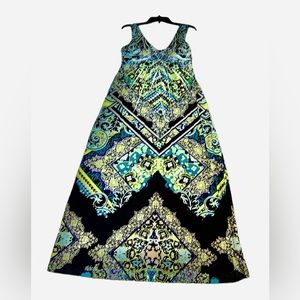 Boho Bliss: Apt 9 Green Summer Maxi Dress - Size M, Effortlessly Fluid!